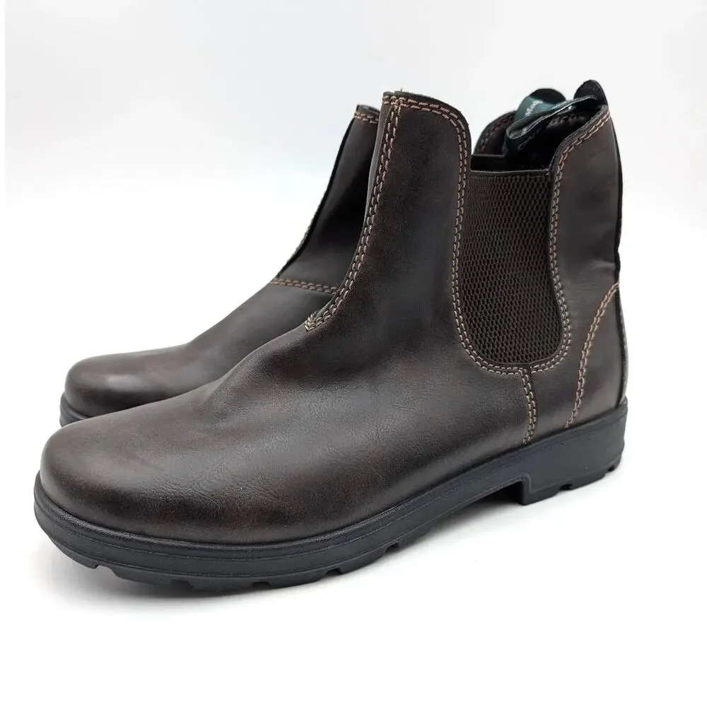 Eastland Cyrus Chelsea Ankle Boots Round Toe Men's Dark Brown Size US10D EU44